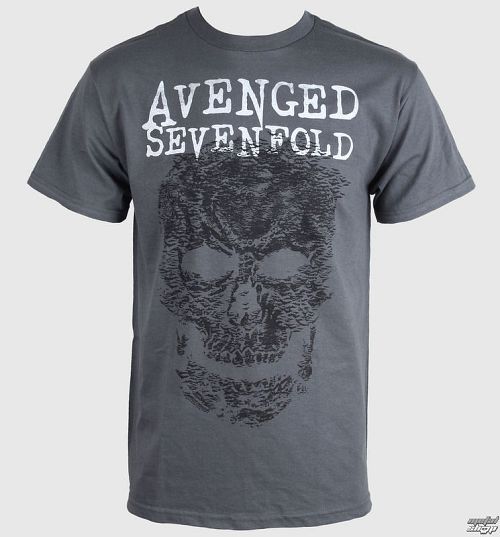 tričko pánske Avenged Sevenfold - Skull - Grey - BRAVADO - AVN1352