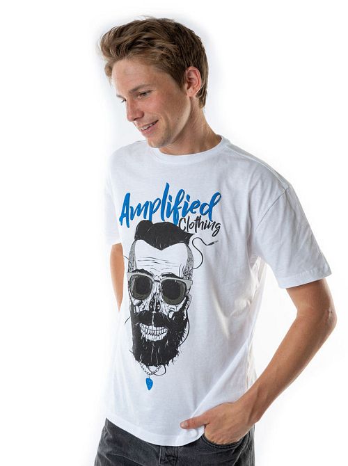 tričko pánske Bearder SKULL - AMPLIFIED - ZAV273ASK