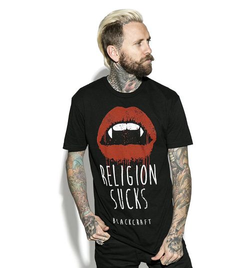 tričko pánske BLACK CRAFT - Religion Sucks - MT168RS