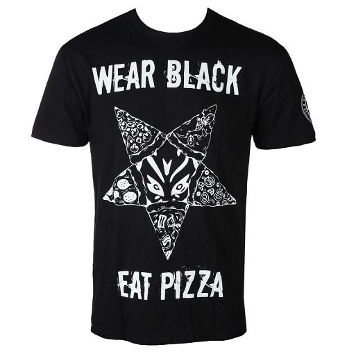 tričko pánske BLACK CRAFT - Wear Black Eat Pizza - MT153EP