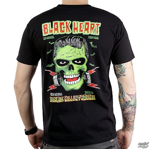 tričko pánske BLACK HEART - Frankie - Black