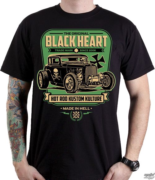tričko pánske BLACK HEART - UNITED - BLACK - 001-0088-BLK