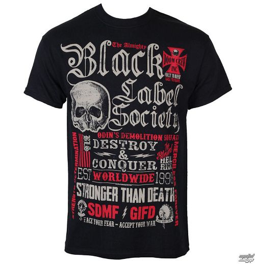 tričko pánske Black Label Society - Destroy & Conquer - PLASTIC HEAD - PH9614