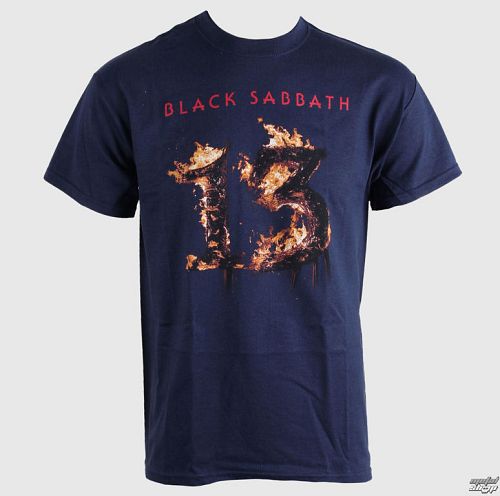 tričko pánske Black Sabbath - 13 New Album - Navy - BRAVADO EU - BSTS06MN