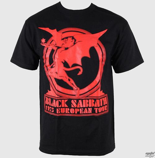 tričko pánske Black Sabbath - Europe 75 Tour - BRAVADO USA - 34191007