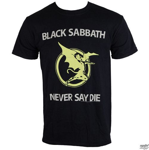 tričko pánske Black Sabbath - Never Say Die - Blk - BRAVADO EU - BSTS10MB