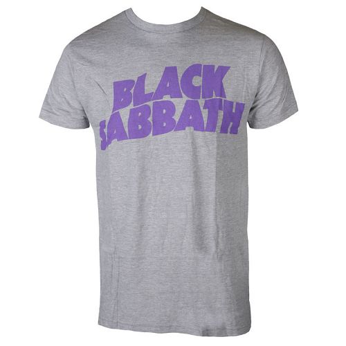 tričko pánske BLACK SABBATH - PURPLE LGO T GRY - BRAVADO - 34191140