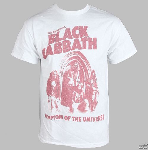 tričko pánske Black Sabbath - Symptóm Of The Universe - White - BRAVADO - 34191079