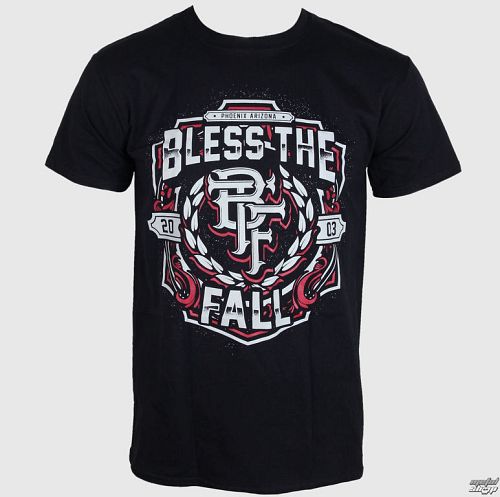 tričko pánske Bless The Fall - Crest - Black - LIVE NATION - PE11873TSBP