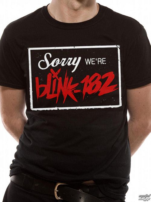 tričko pánske Blink 182 - Sorry - Black- RTBLI0100