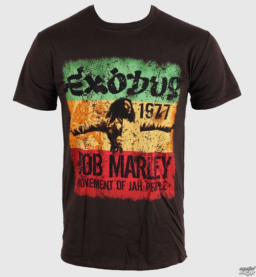tričko pánske Bob Marley - Movement Dk - Brwn -- BMATS05MB