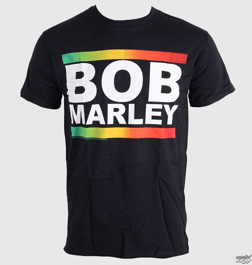 tričko pánske Bob Marley - Rasta Band Block - BRAVADO EU - BMATS07MB