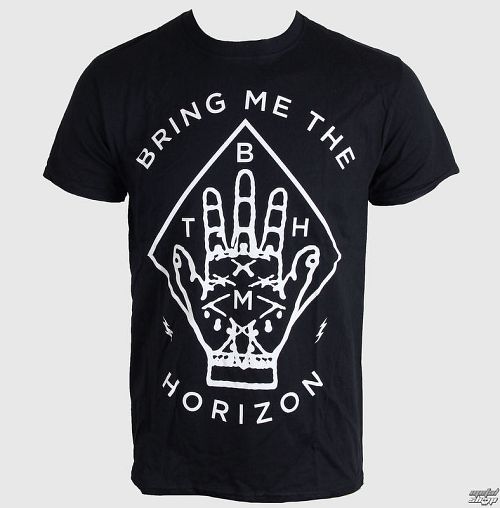 tričko pánske Bring Me The Horizon - Diamond Hand - Black - ROCK OFF - BMTHT16MB