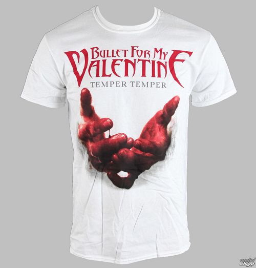tričko pánske Bullet For My Valentine - Temper Temper Blood Hands - BRAVADO EU - BFMVTS07MW