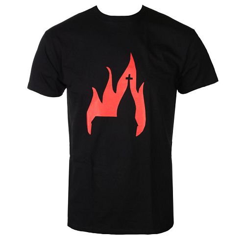 tričko pánske BURNING CHURCH - symbol 1 red - TS-075