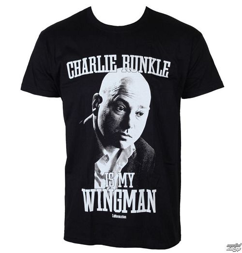 tričko pánske Californication - Charlie Runkie Is My Wingman - Black - HYBRIS - CBS-1-CAL007-H50-7