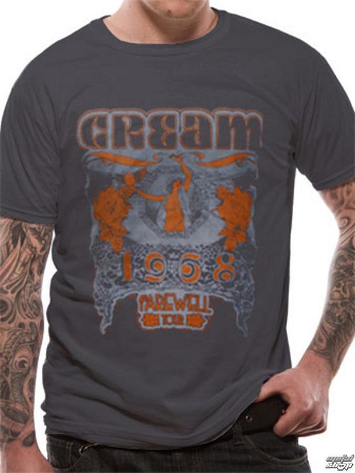 tričko pánske Cream - Neaveu - Grey - LIVE NATION - PE10807TSC