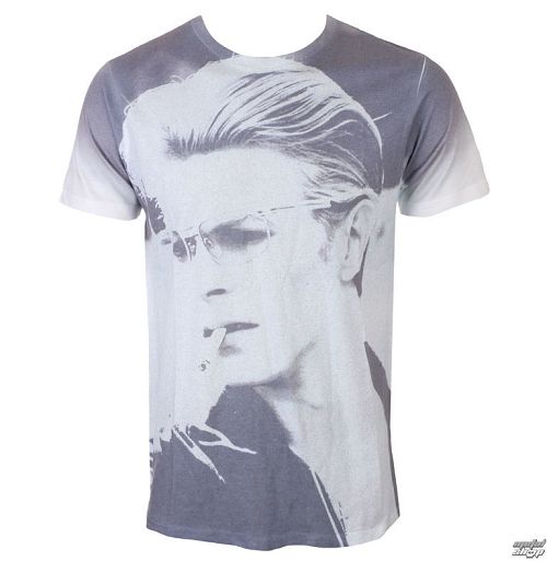 tričko pánske David Bowie - Wild Profile - White - ROCK OFF - BOWTS19MW