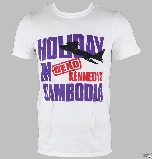 tričko pánske Dead Kennedys - Cambodia - White - LIVE NATION - PE10077TSW