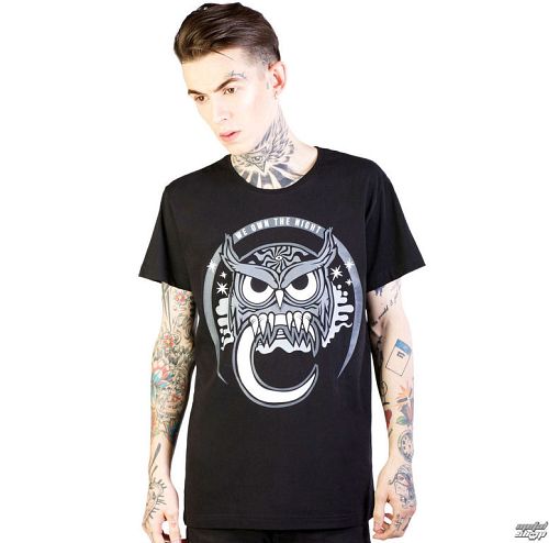 tričko pánske DISTURBIA - Owl - Black - DIS791