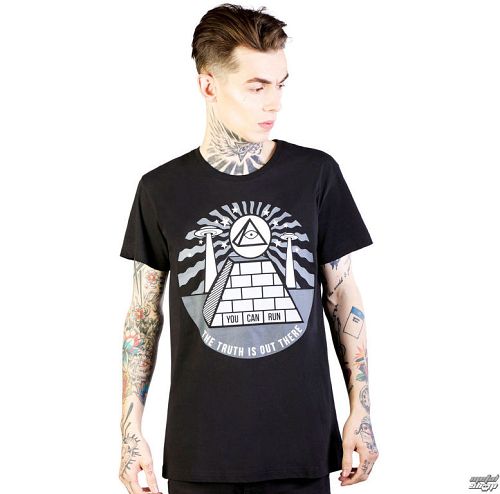 tričko pánske DISTURBIA - Pyramid - Black - DIS790