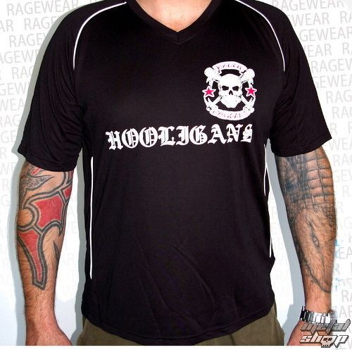 tričko pánske (dres) Rancid - Hooligans - Black - RAGEWEAR - 164SJS02