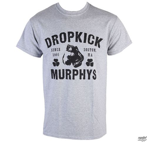 tričko pánske Dropkick Murphys - Boxing Gloves - Heather Gray - KINGS ROAD - 69748