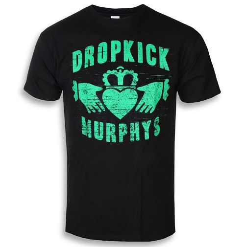 tričko pánske Dropkick Murphys - Claddagh - Black - KINGS ROAD - 20085368