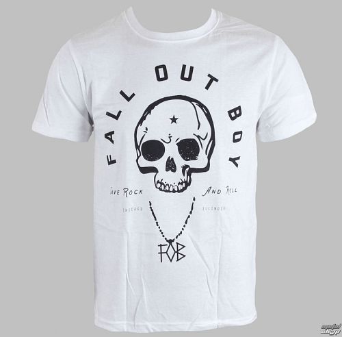 tričko pánske Fall Out Boy - Headdress - White - LIVE NATION - PE10833TSW