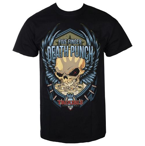 tričko pánske Five Finger Death Punch - Trouble - ROCK OFF - FFDPTS24MB