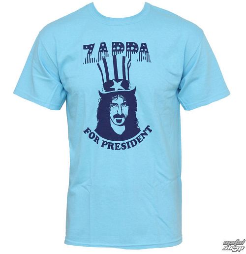 tričko pánske Frank Zappa - Zappa For President - Blue - PLASTIC HEAD - PH7118