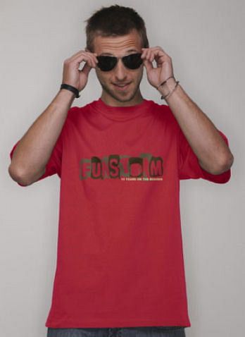 tričko pánske FUNSTORM - Cobbles - 24 RED