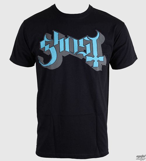tričko pánske Ghost - Keyline Logo - Blue Grey - ROCK OFF - GHOTEE01