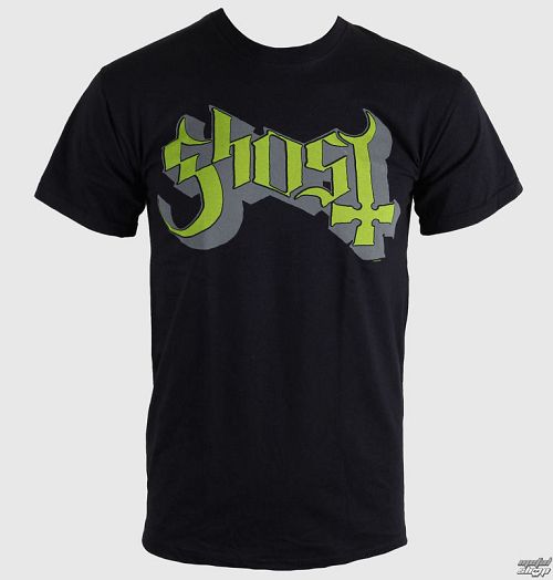 tričko pánske Ghost - Keyline Logo - Green Grey - ROCK OFF - GHOTEE02