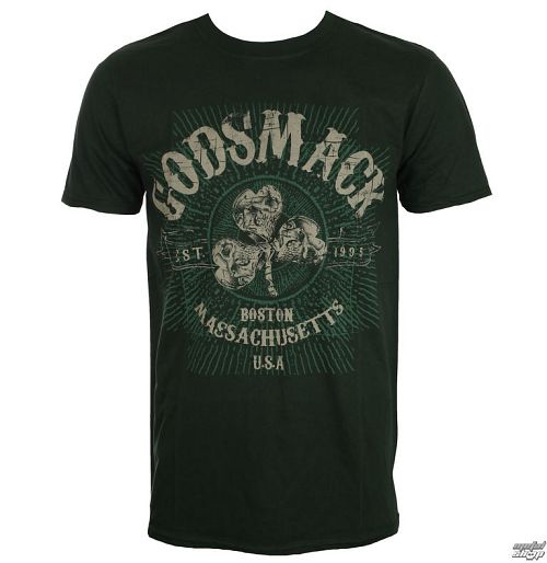 tričko pánske Godsmack - Celtic - Green - ROCK OFF - GODTS02MG