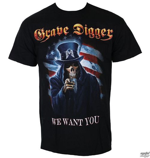 tričko pánske GRAVE DIGGER - UNCLE SAM 2016 - JSR - GDR104