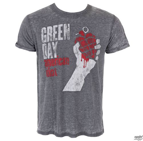 tričko pánske Green Day - American Idiot Vintage - Burnout - ROCK OFF - GDBO01MC