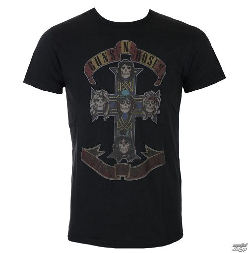 tričko pánske Guns N' Roses - Appetite Cross Vintage - Black - ROCK OFF - GNRVINTS01MB