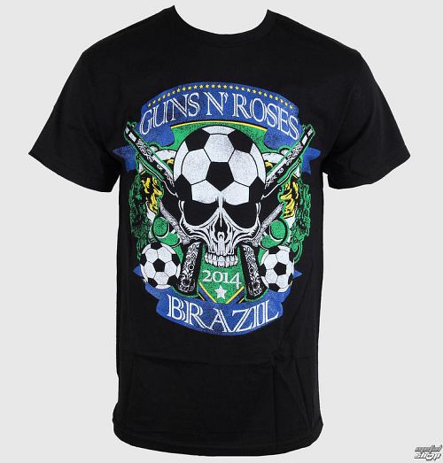 tričko pánske Guns N' Roses - Brazil Cup - Black - BRAVADO - GNR1531