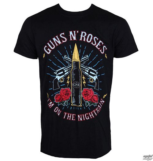 tričko pánske Guns N' Roses - Night Train - Black - ROCK OFF - GNRTS21MB