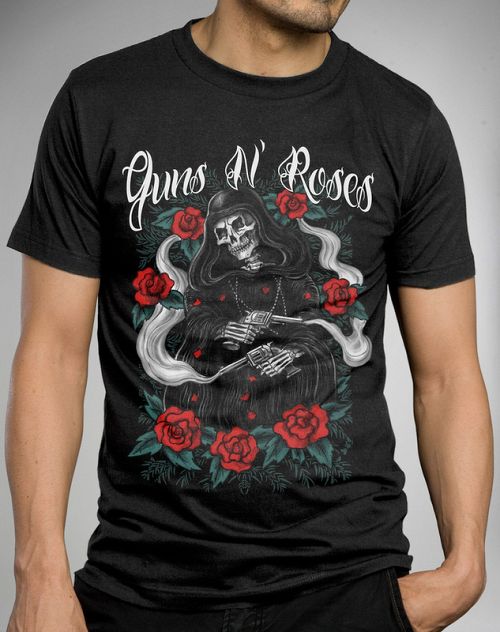 tričko pánske Guns N' Roses - Roses Reaper - BRAVADO USA - 12161311