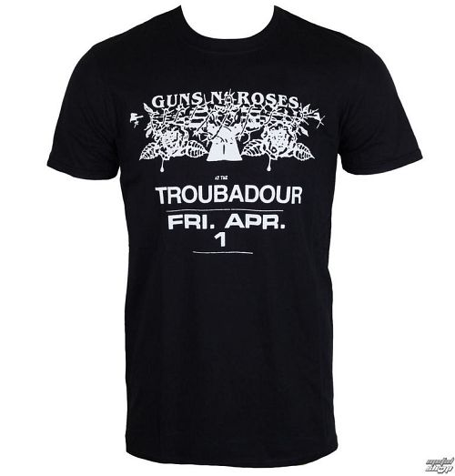 tričko pánske Guns N' Roses - Troubadour - ROCK OFF - GNRTS29MB