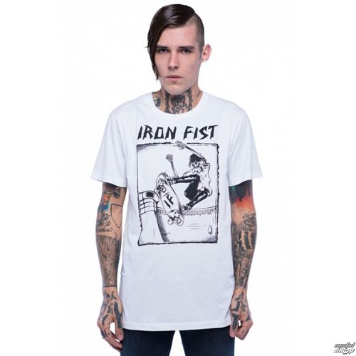 tričko pánske IRON FIST - Shreddin - White - IFMSST013