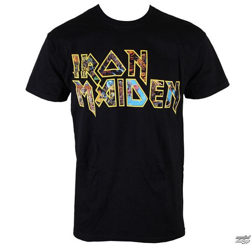 tričko pánske Iron Maiden - Eddie Logo - ROCK OFF - IMTEE45MB