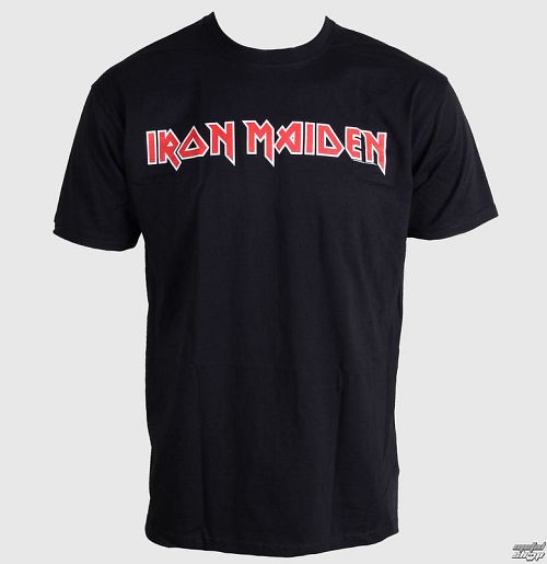 tričko pánske Iron Maiden - Logo - Black - ROCK OFF - IMTEE40MB