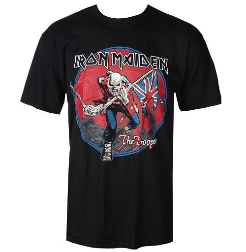 tričko pánske Iron Maiden - Trooper - Red Sky Black - ROCK OFF - IMTEE71MB