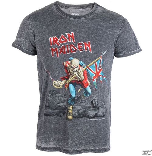 tričko pánske Iron Maiden - Trooper - ROCK OFF - IMBOTEE03MG