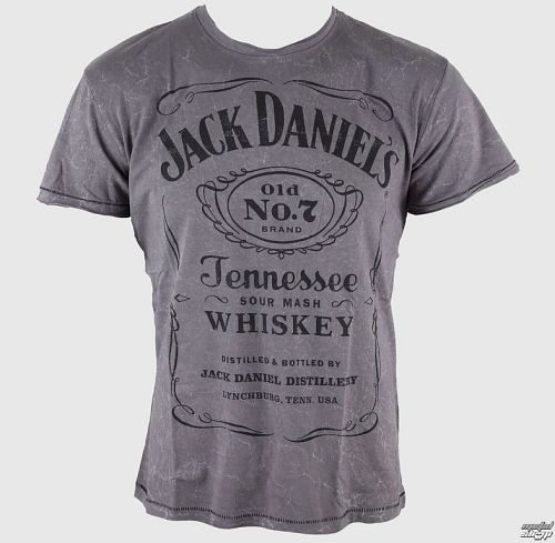 tričko pánske Jack Daniels - Acid Washed - BIOWORLD - TS111080JDS