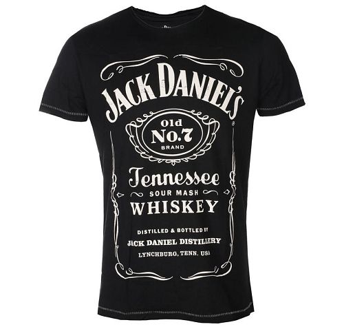 tričko pánske Jack Daniels - Classic Logo - Black - BIOWORLD - TS011078JDS
