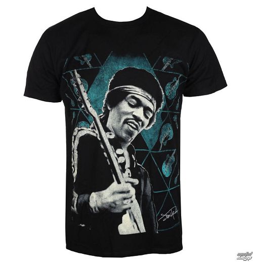 tričko pánske Jimi Hendrix - AUTHENTIC GEOMETRC BLK - BRAVADO - 19751171